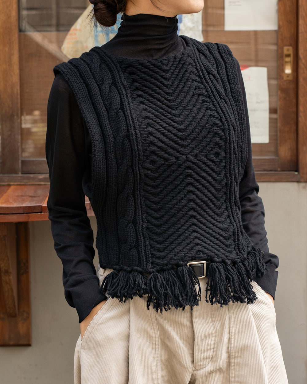 WONDER FULL LIFE × TAKt    Hand knit vest　#5