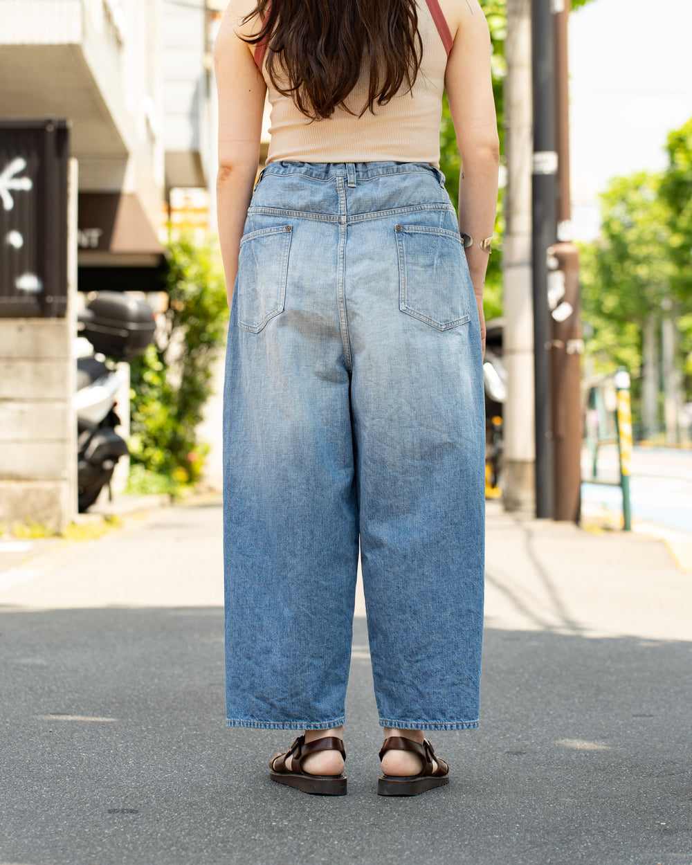 HAVERSACK  Wide Tapered Denim -Vintage wash