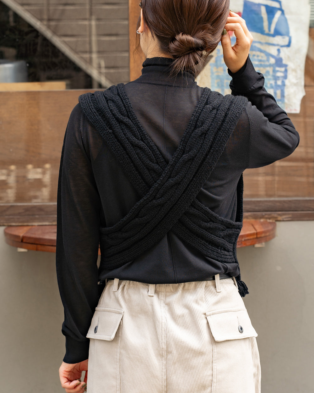 WONDER FULL LIFE × TAKt    Hand knit vest　#5