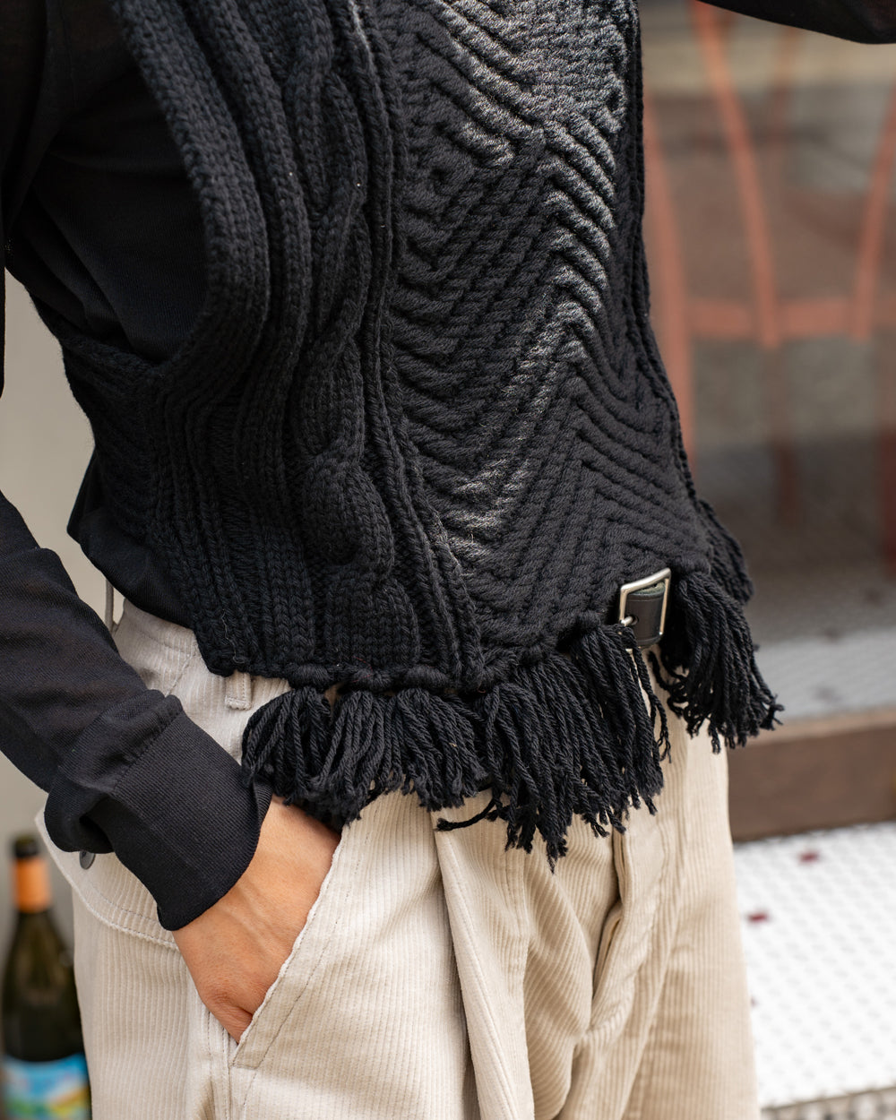 WONDER FULL LIFE × TAKt    Hand knit vest　#5