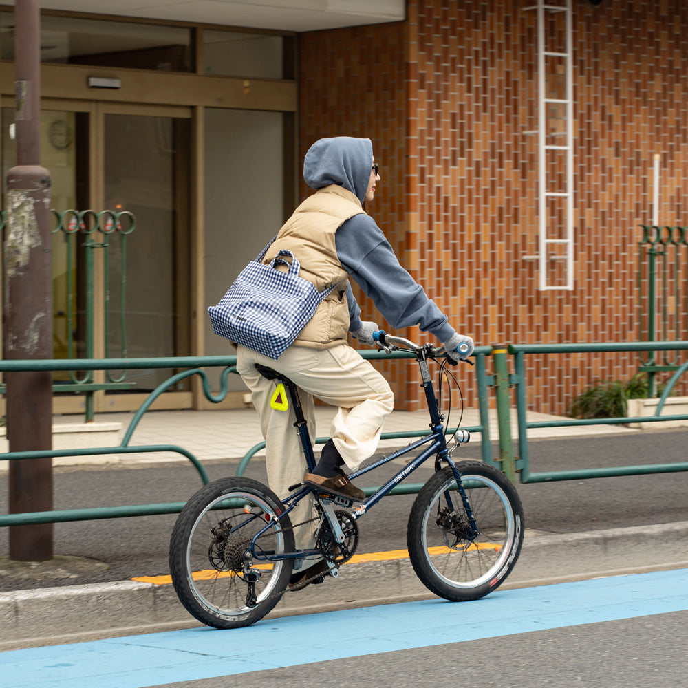 TEMBEA × Friday  SHOULDER BAG "GINGHAM NAVY"