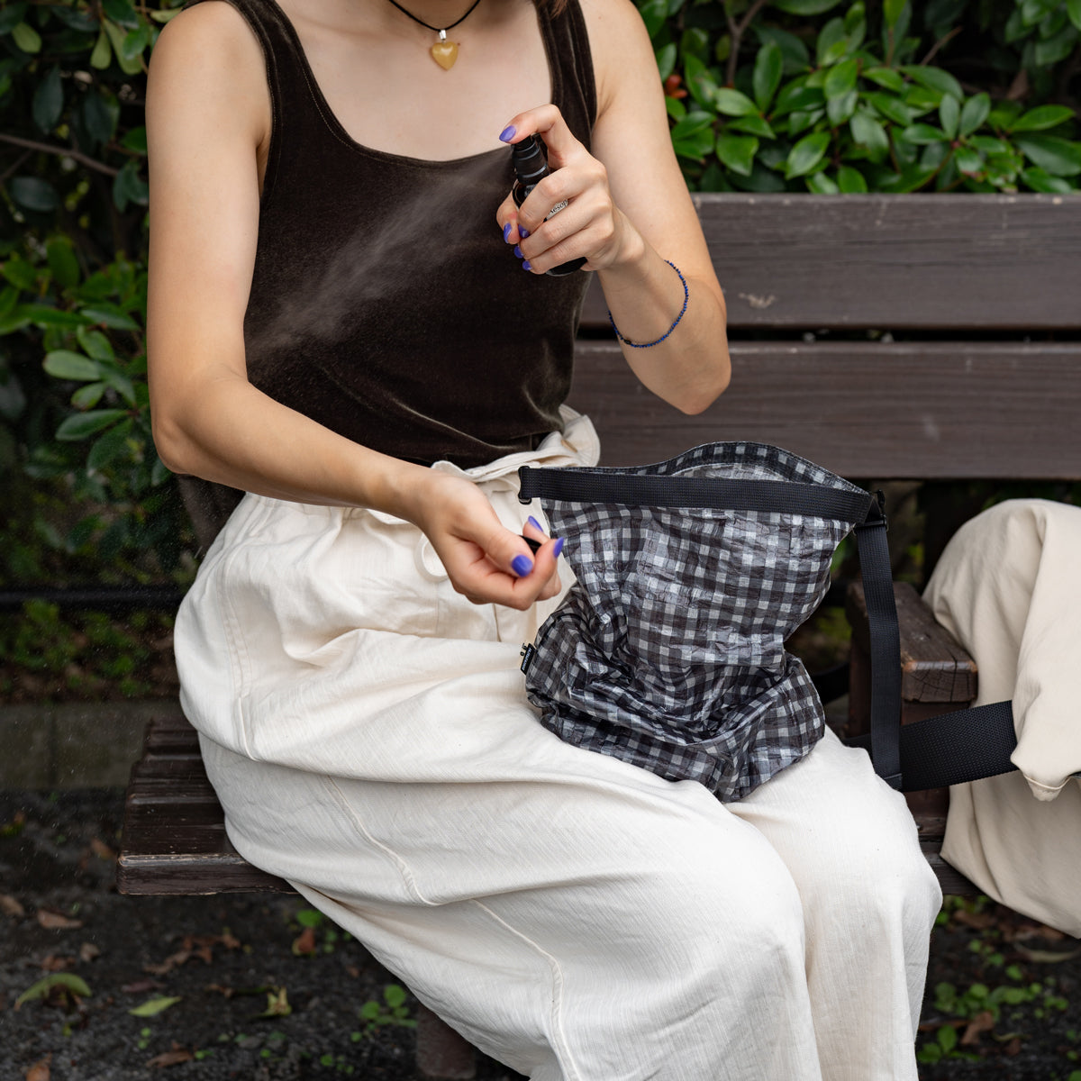 FAIRWEATHER × Friday  Dry sack -Dyneema  "Black gingham"