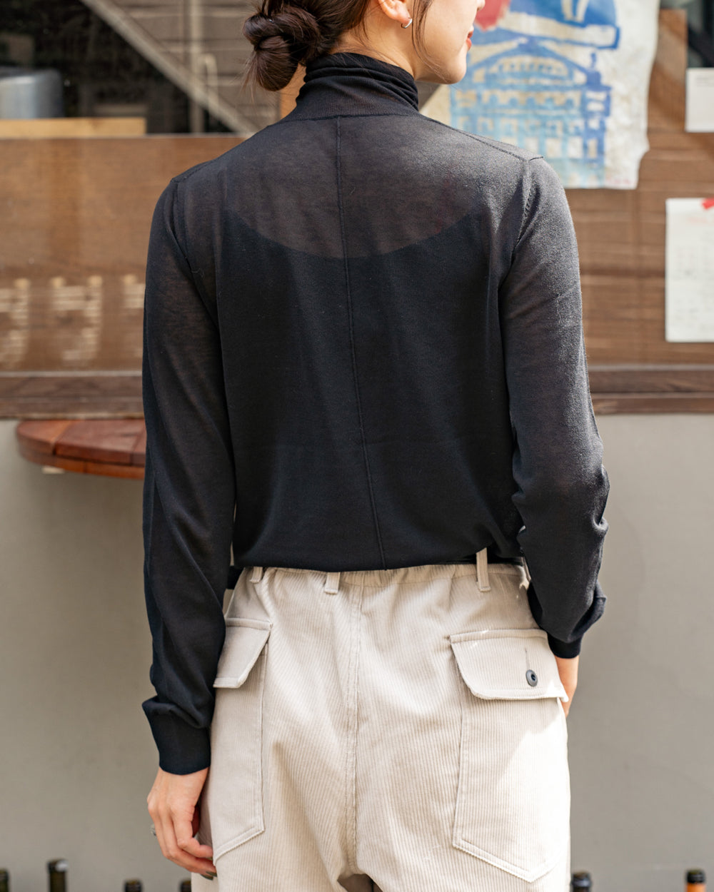 WONDER FULL LIFE  SKIN  KNIT TURTLE NECK