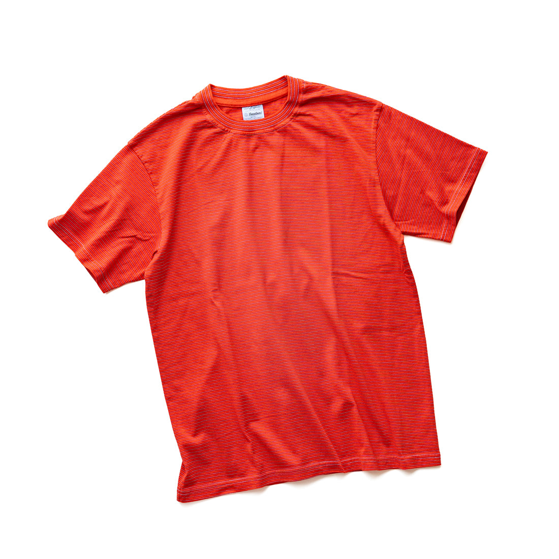 Yonetomi  GARMENT DYED BORDER T-SHIRT