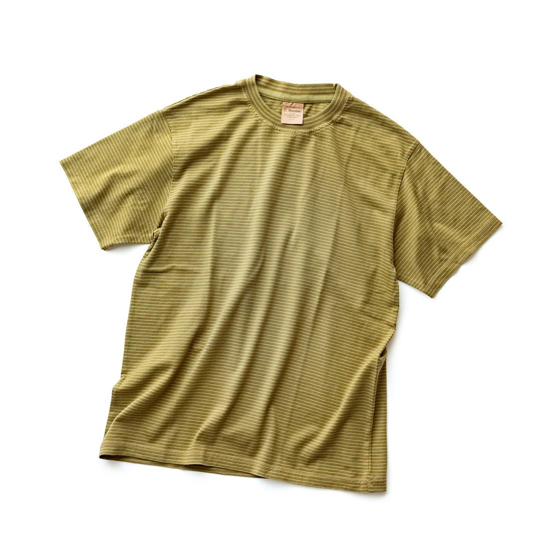 Yonetomi  GARMENT DYED BORDER T-SHIRT