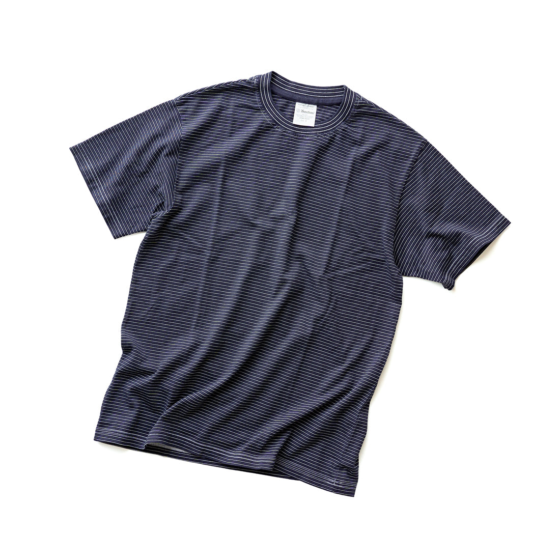 Yonetomi  GARMENT DYED BORDER T-SHIRT
