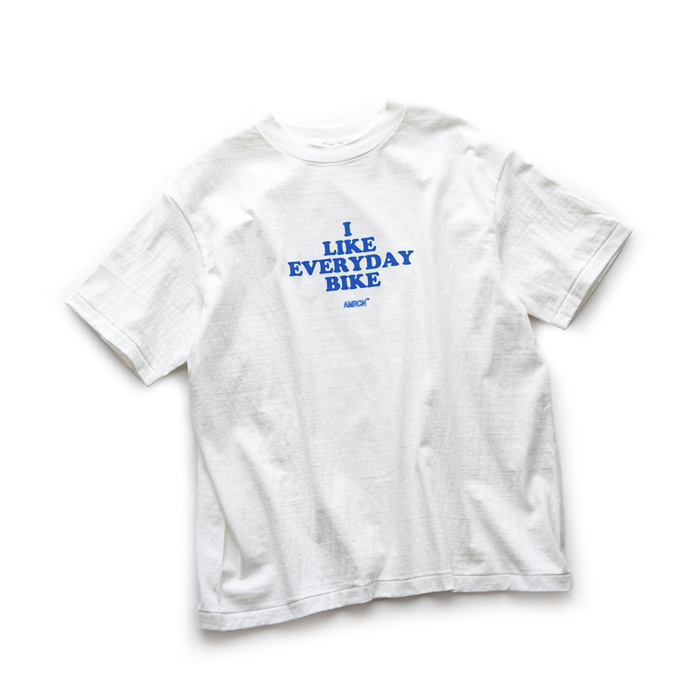 Americana × Friday   Print tee " I like everydaybike"