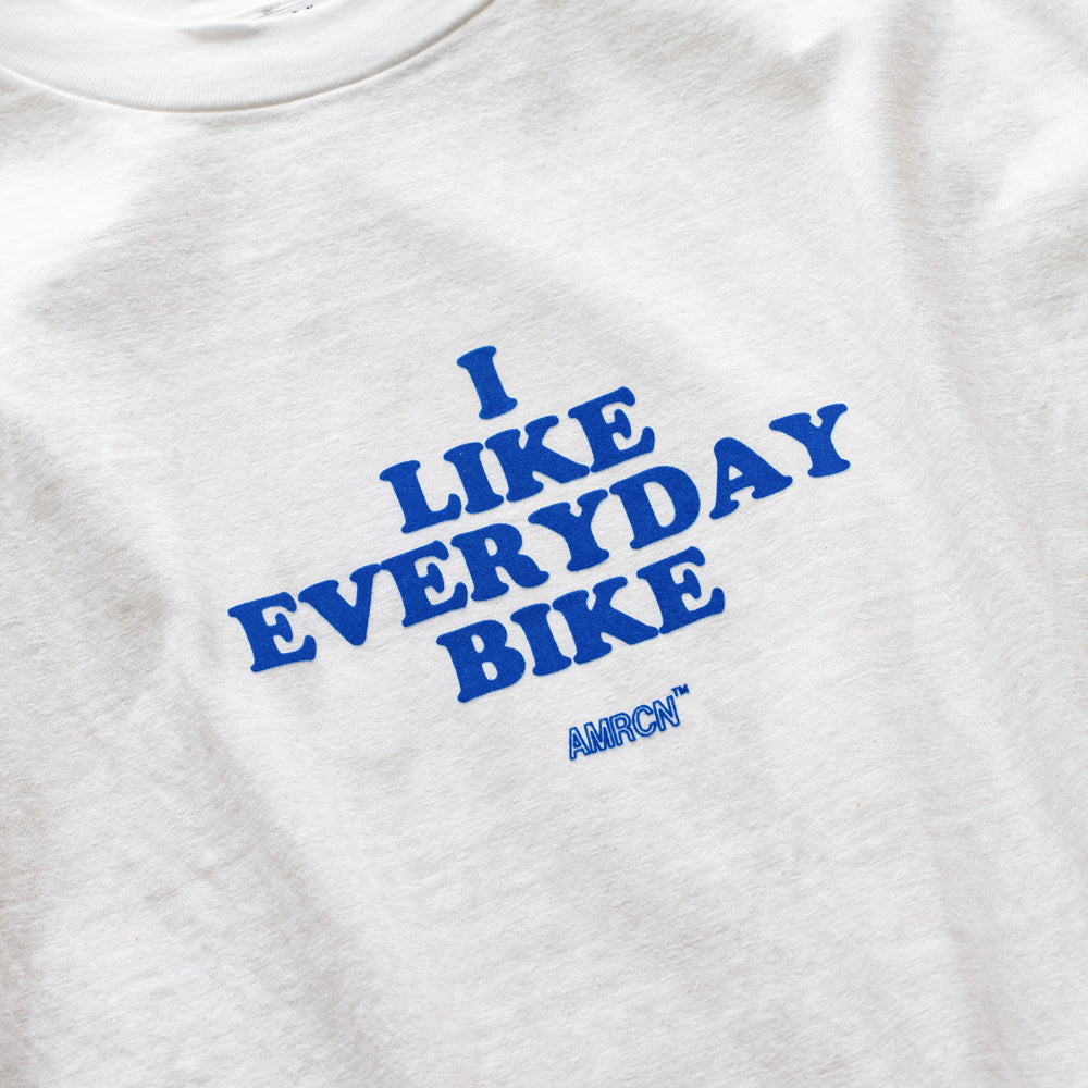Americana × Friday   Print tee " I like everydaybike"