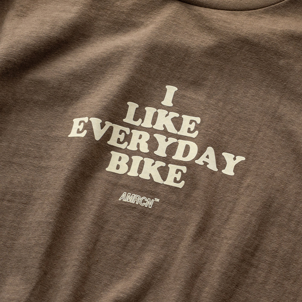 Americana × Friday   Print tee " I like everydaybike"