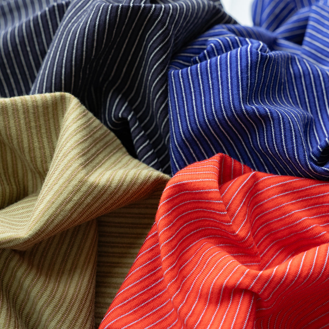 Yonetomi  GARMENT DYED BORDER T-SHIRT