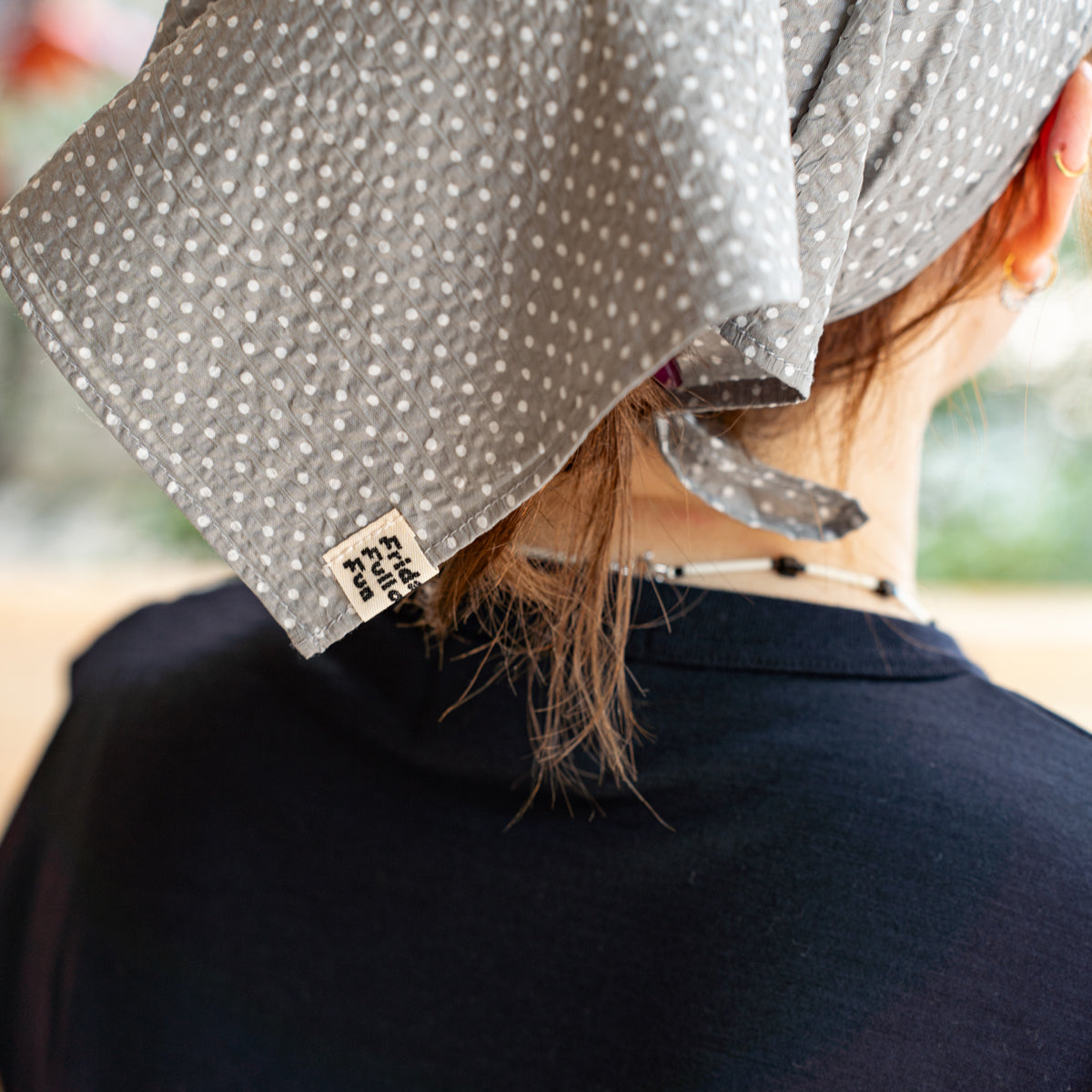 F F F   Scarf -Small dot print
