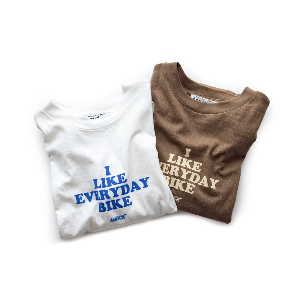 Americana × Friday   Print tee " I like everydaybike"