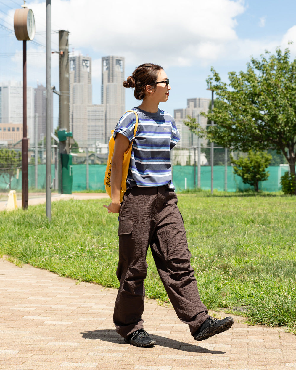 Americana Multi border roll up Tee