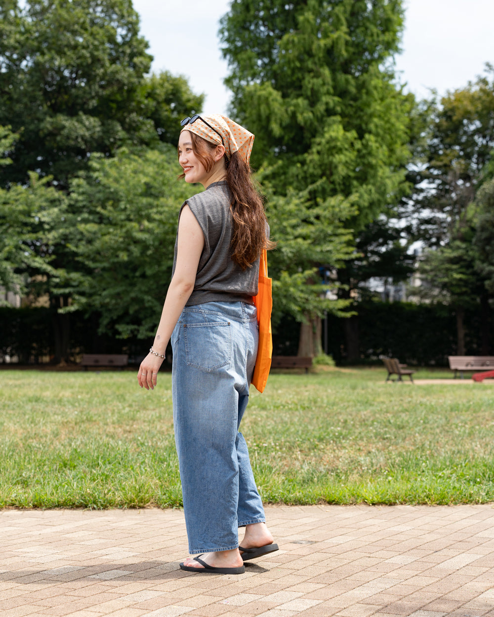 HAVERSACK  Wide Tapered Denim -Vintage wash