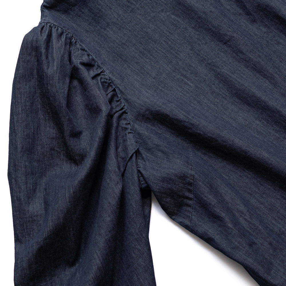 Oblada DENIM SHIRRING BLOUSE