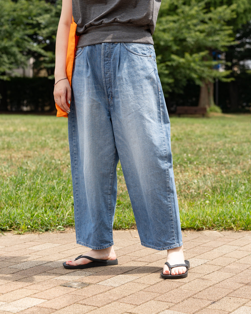HAVERSACK  Wide Tapered Denim -Vintage wash