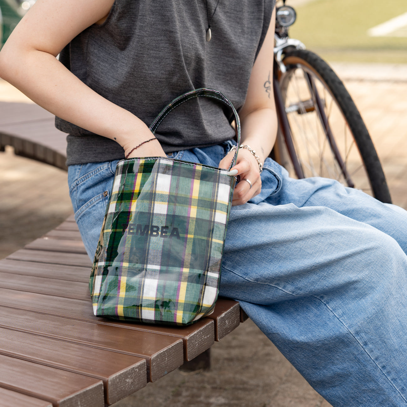 TEMBEA　BAGUETTE TOTE MINI -CLEAR