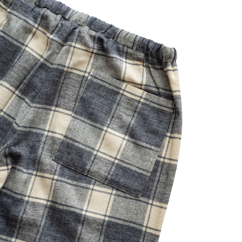 F F F   Easy pants  -Cotton flannel "Charcoal × Off "