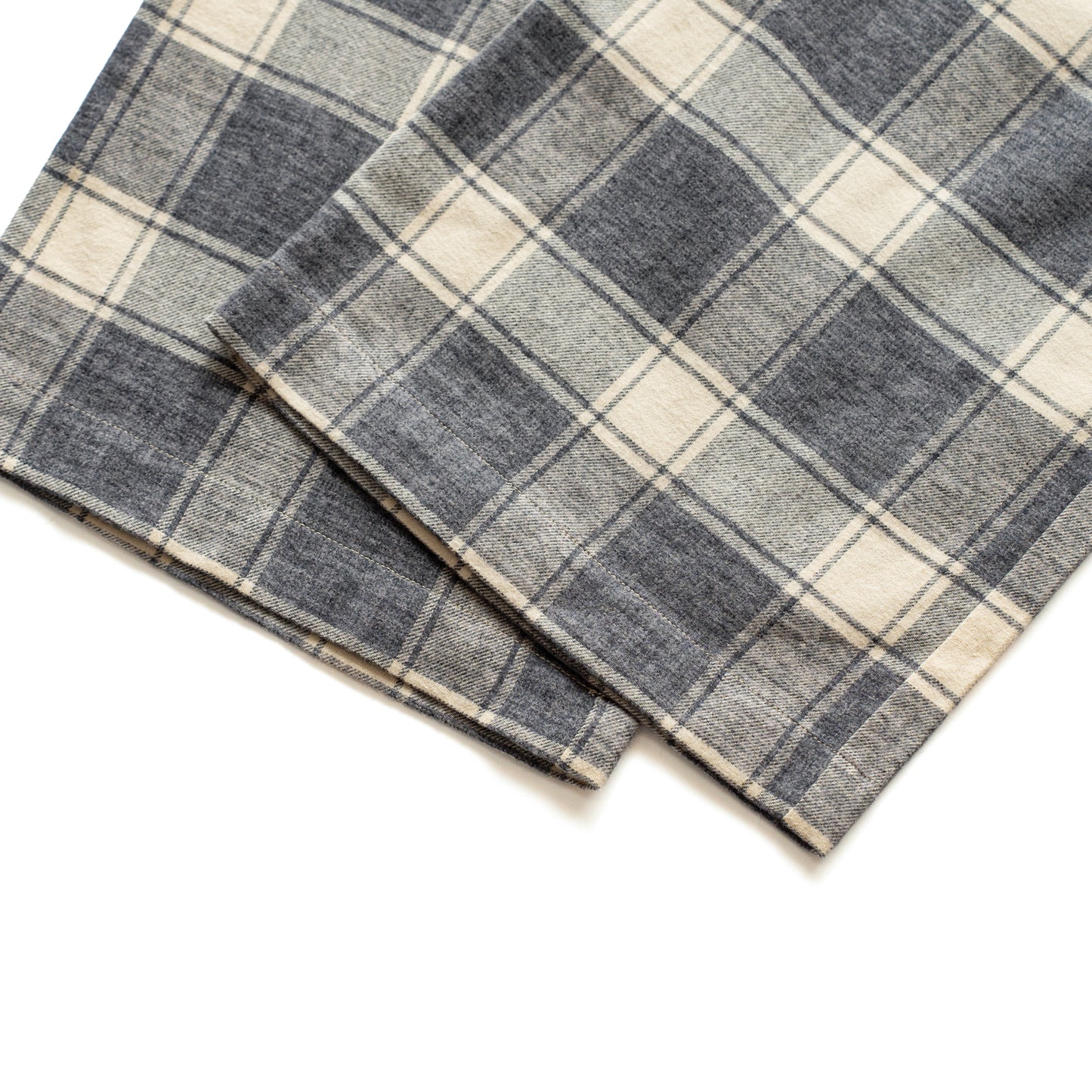 F F F   Easy pants  -Cotton flannel "Charcoal × Off "