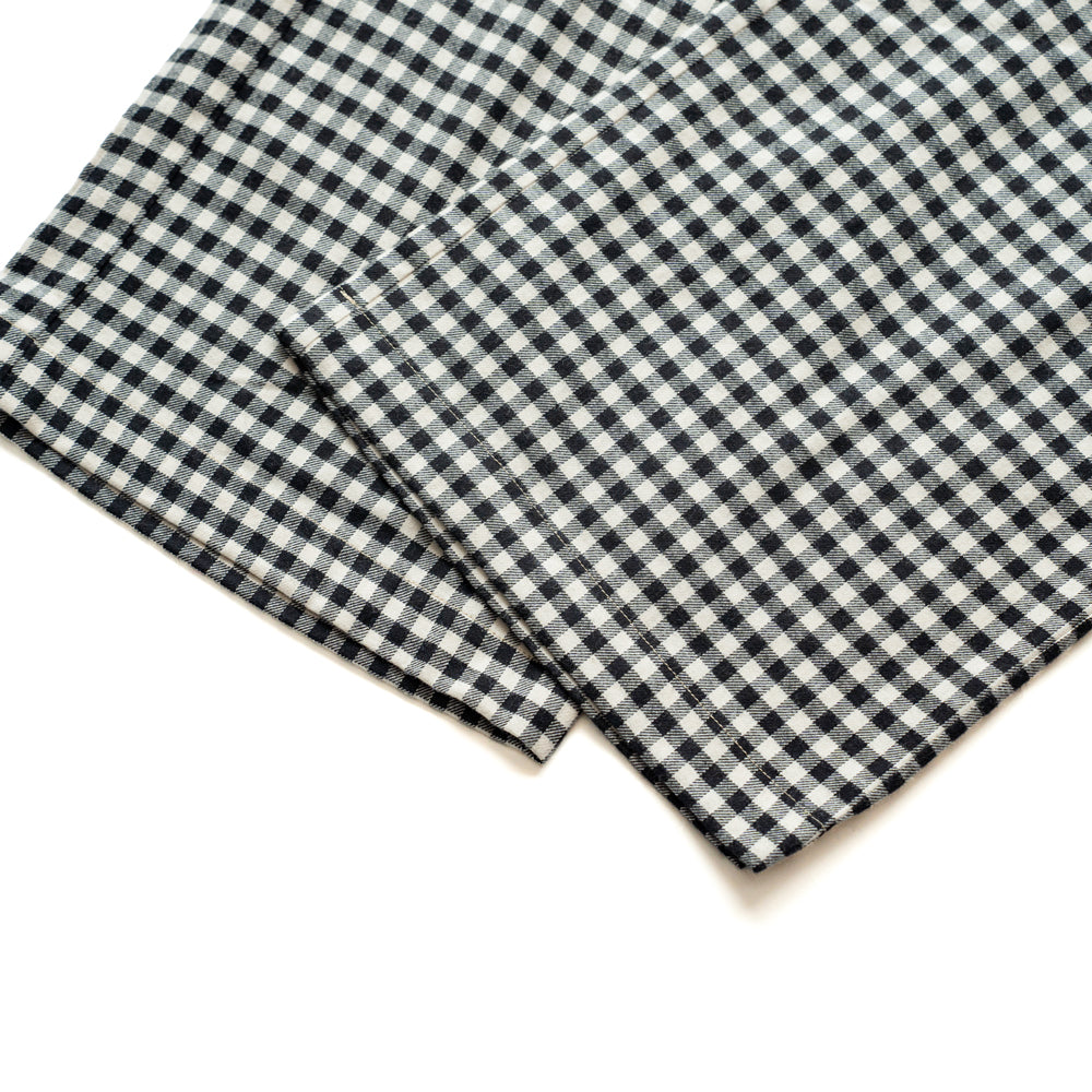 F F F   Easy pants  -Cotton flannel "Black × White"