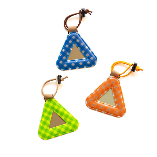 BLUE LUG × Friday  Triangle reflector -Gingham check