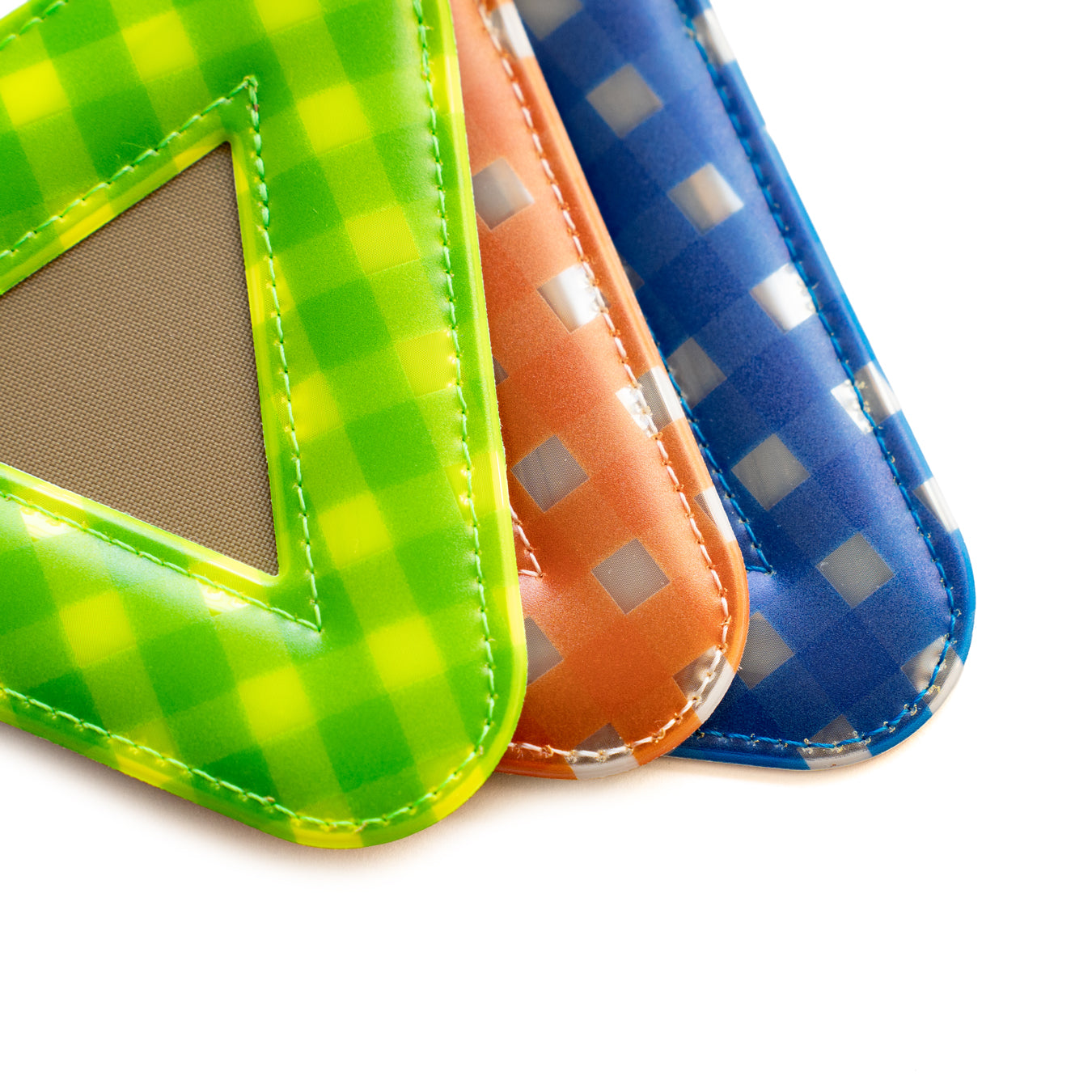 BLUE LUG × Friday  Triangle reflector -Gingham check