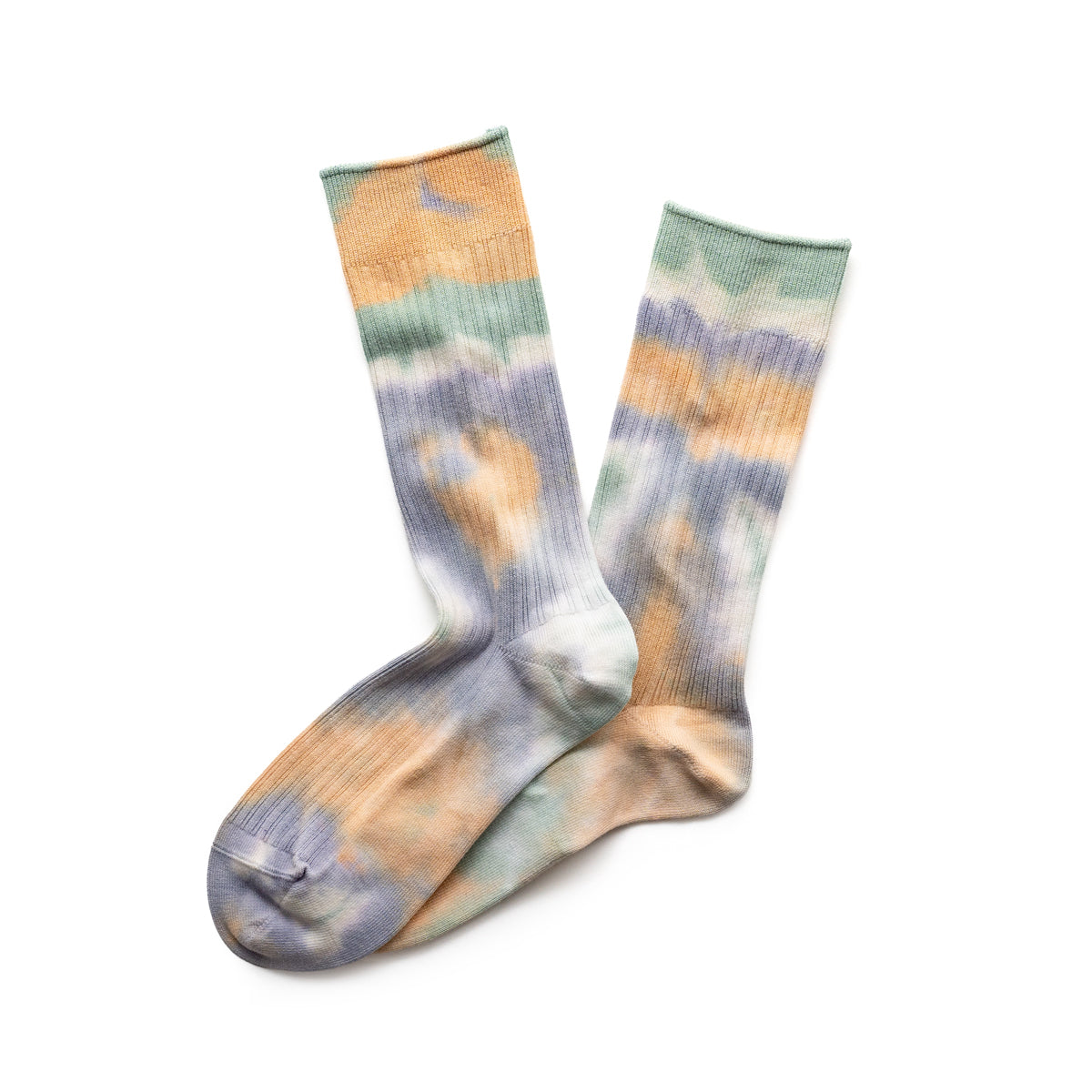 ROTOTO TIE DYE SWEDISH MILITARY RIB SOCKS
