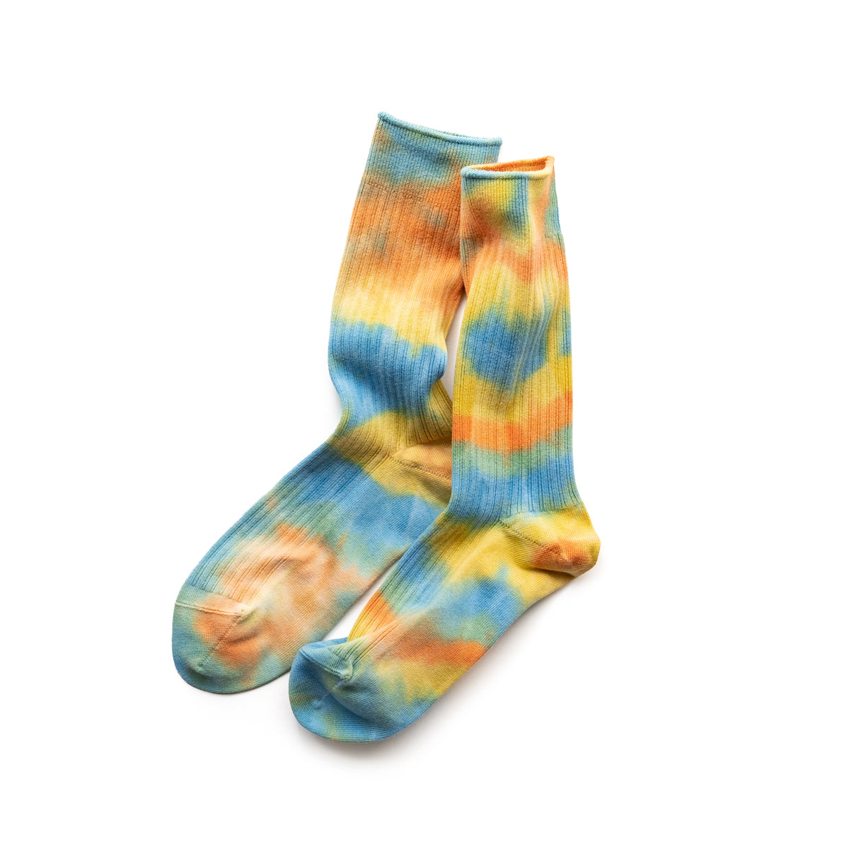 ROTOTO TIE DYE SWEDISH MILITARY RIB SOCKS