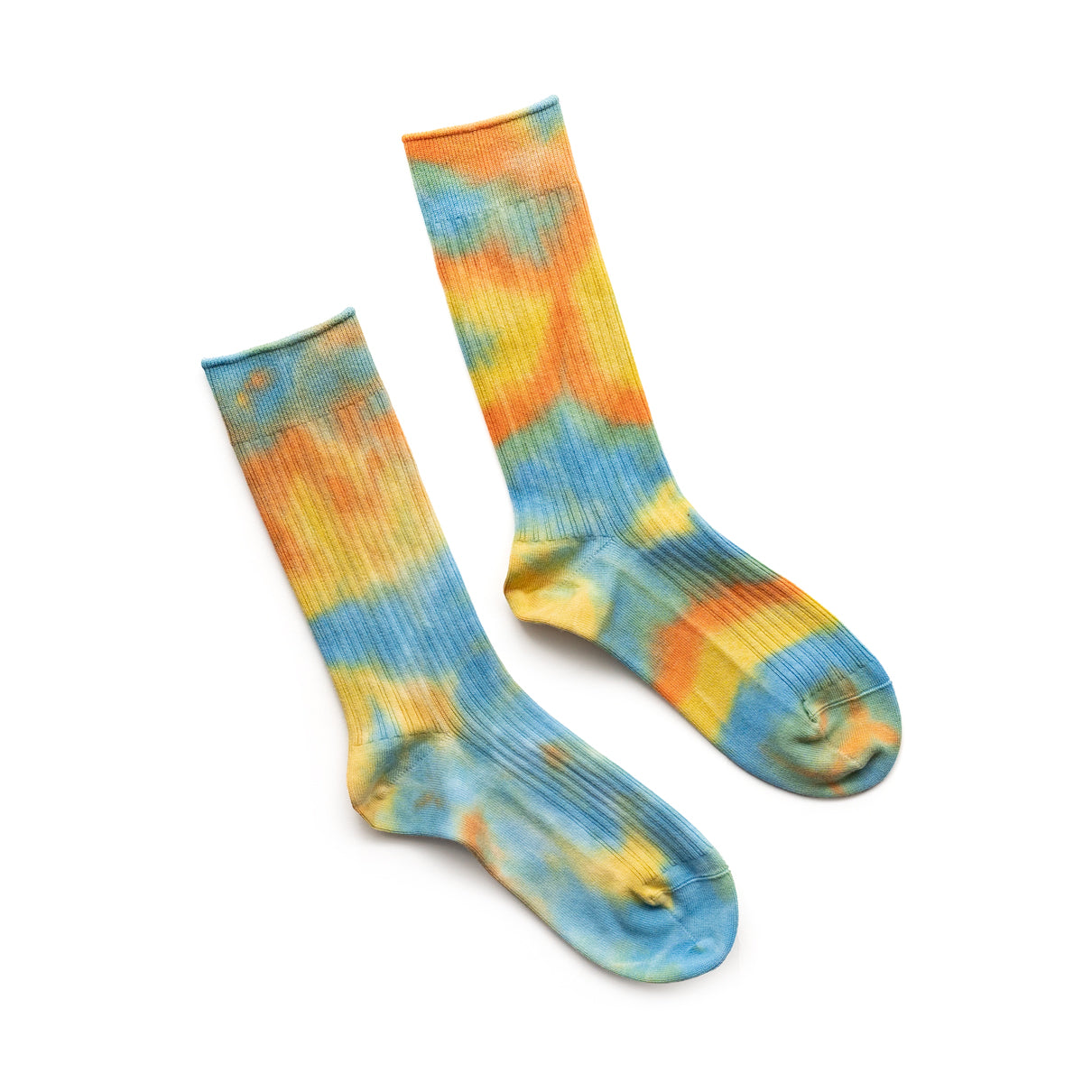 ROTOTO TIE DYE SWEDISH MILITARY RIB SOCKS