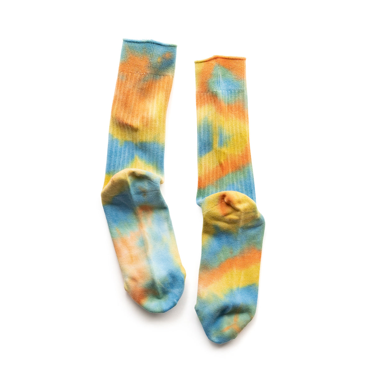 ROTOTO TIE DYE SWEDISH MILITARY RIB SOCKS