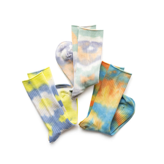 ROTOTO TIE DYE SWEDISH MILITARY RIB SOCKS