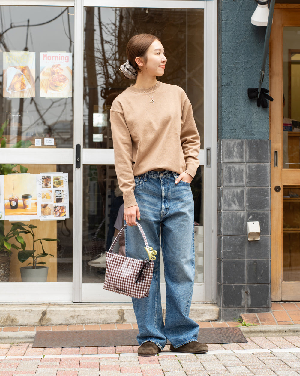 Yonetomi  WAVE COTTON KNIT PULLOVER