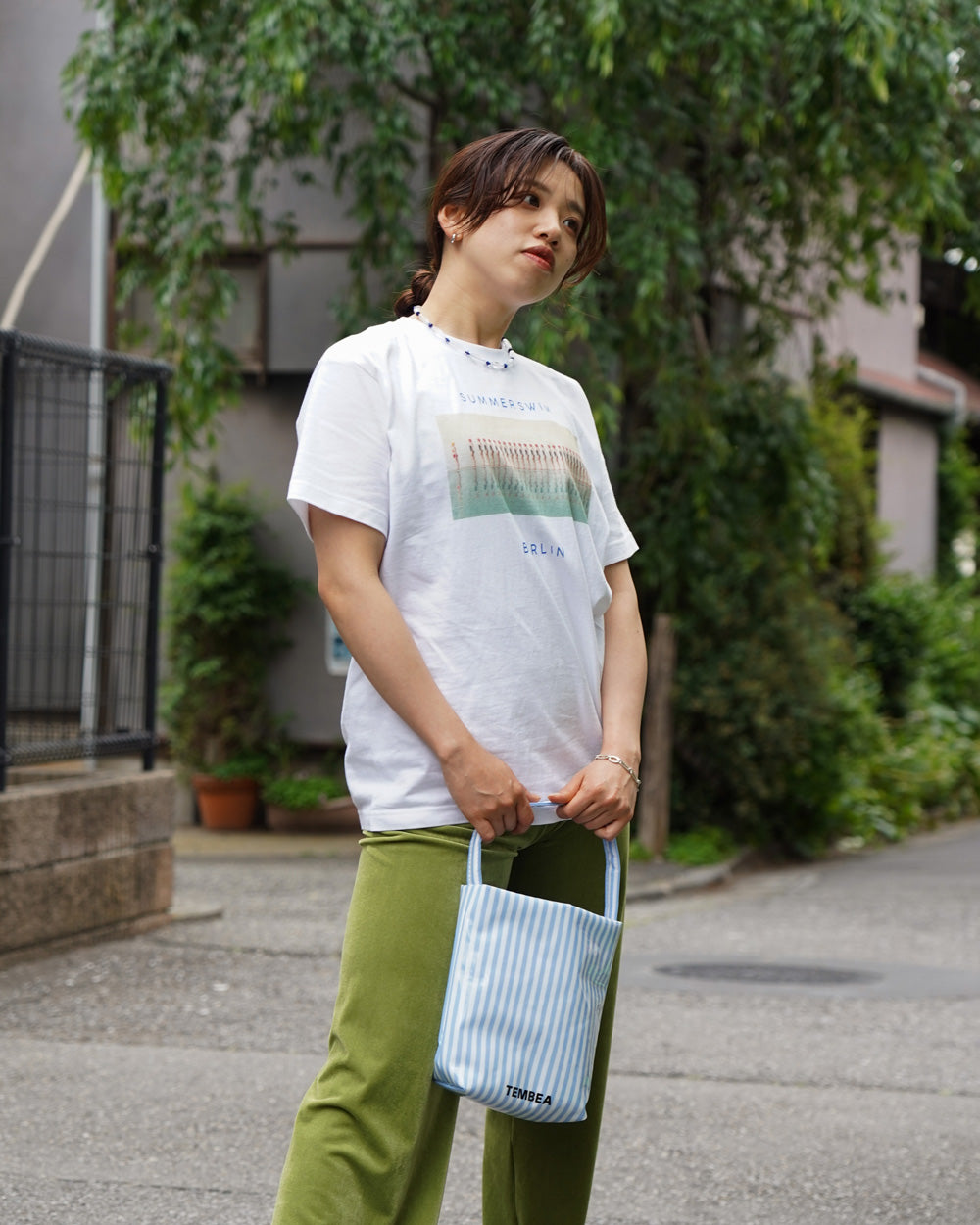 ANGE IN DISGUISE Tシャツ SUMMER SWIM 半袖 ANGE IN DISGUISE アンジインディスガイズ Tシャツ SUMMER SWIM