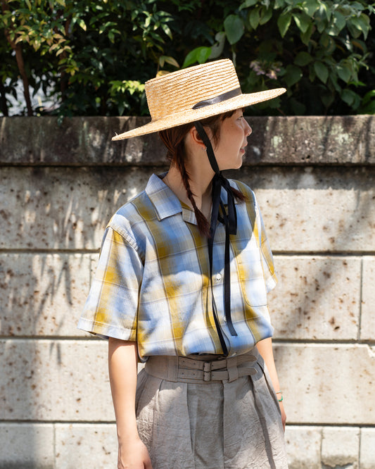 nanamica Open Collar Pique S/S Shirt