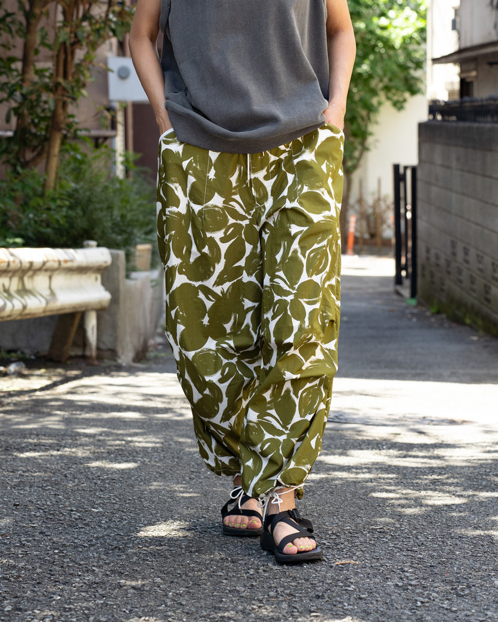 HAVERSACK Flowet print wide parachute pant