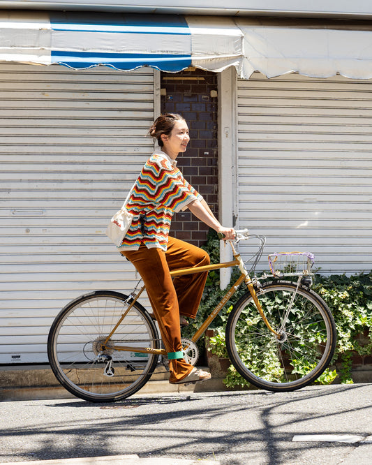 COOHEM ZIGZAG SUKASHI KNIT PULLOVER