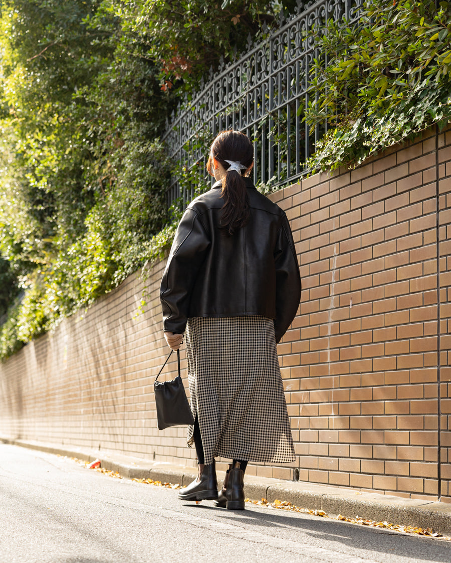 HAVERSACK Shepherd's check skirt