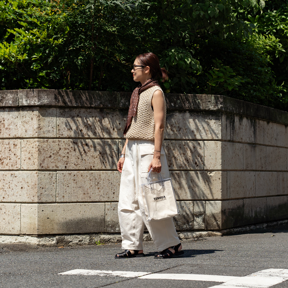 TEMBEA　PAPER TOTE SMALL TOUMEI