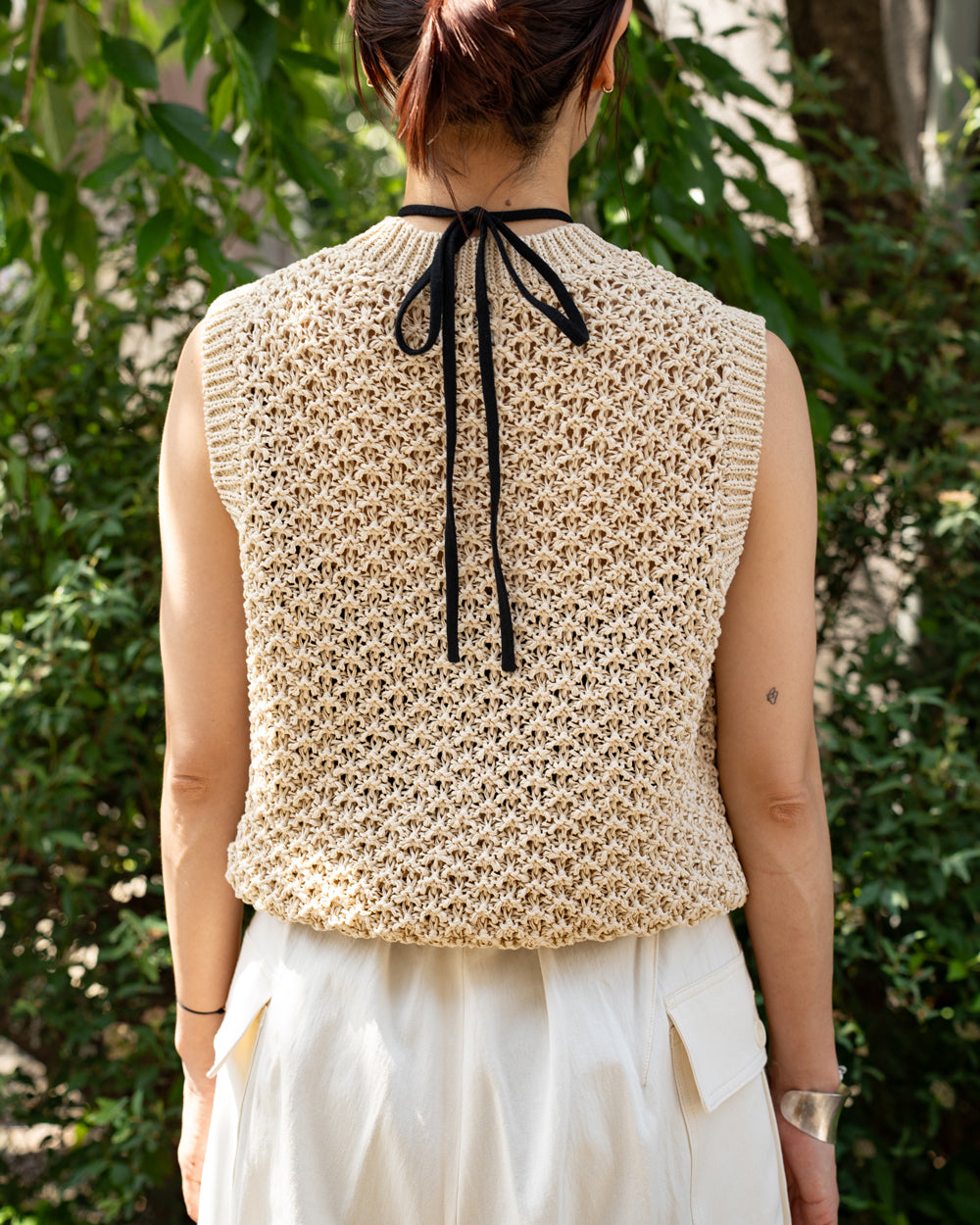 Yonetomi GIMA MESH KNIT VEST