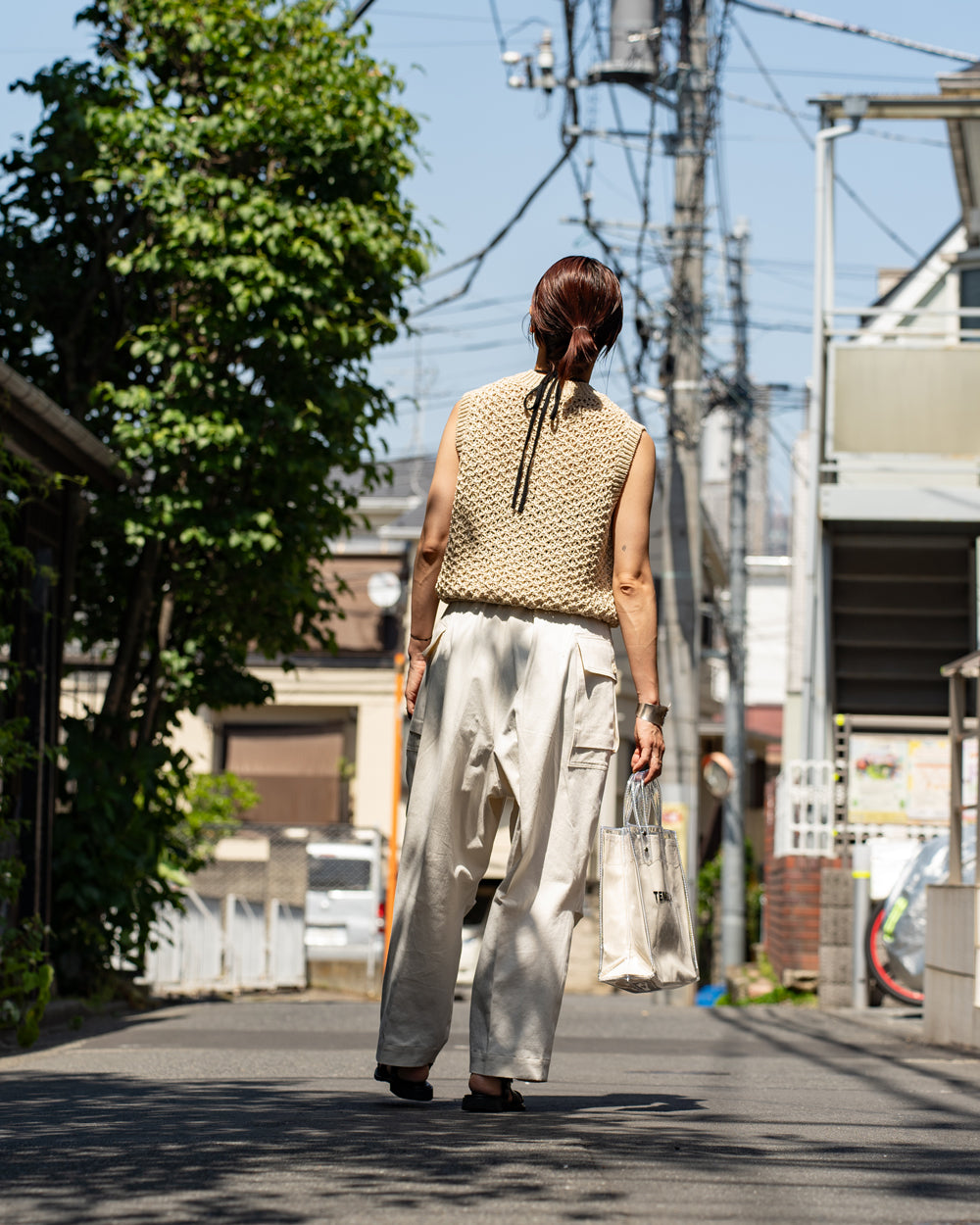 Yonetomi GIMA MESH KNIT VEST