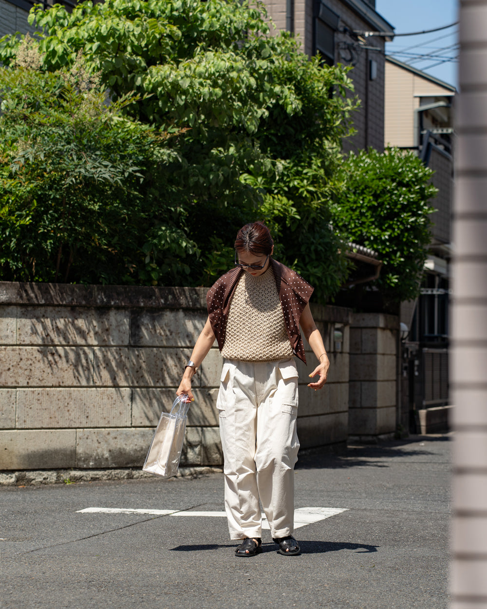Yonetomi GIMA MESH KNIT VEST