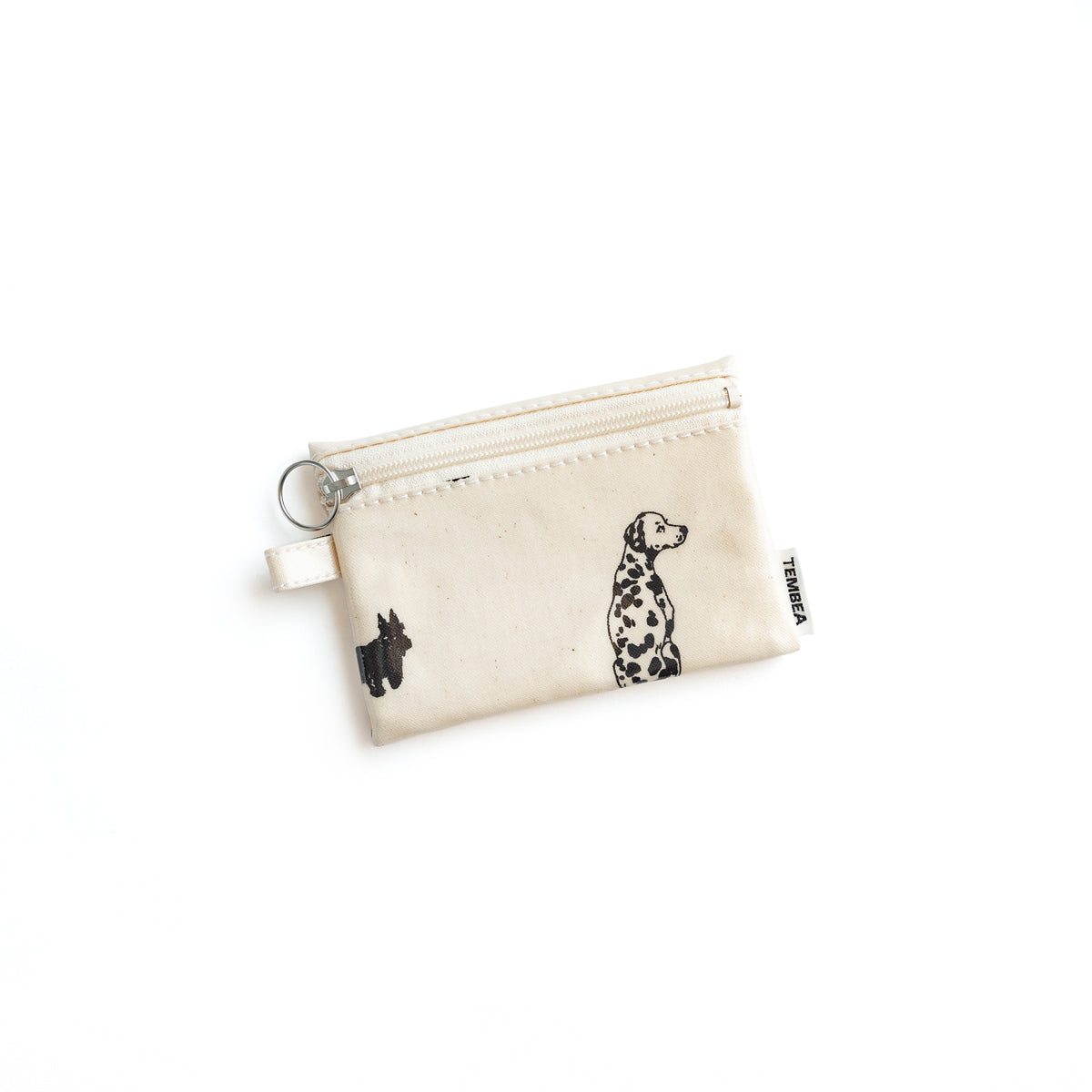 TEMBEA　FLAT POUCH SMALL -DOG PRINT