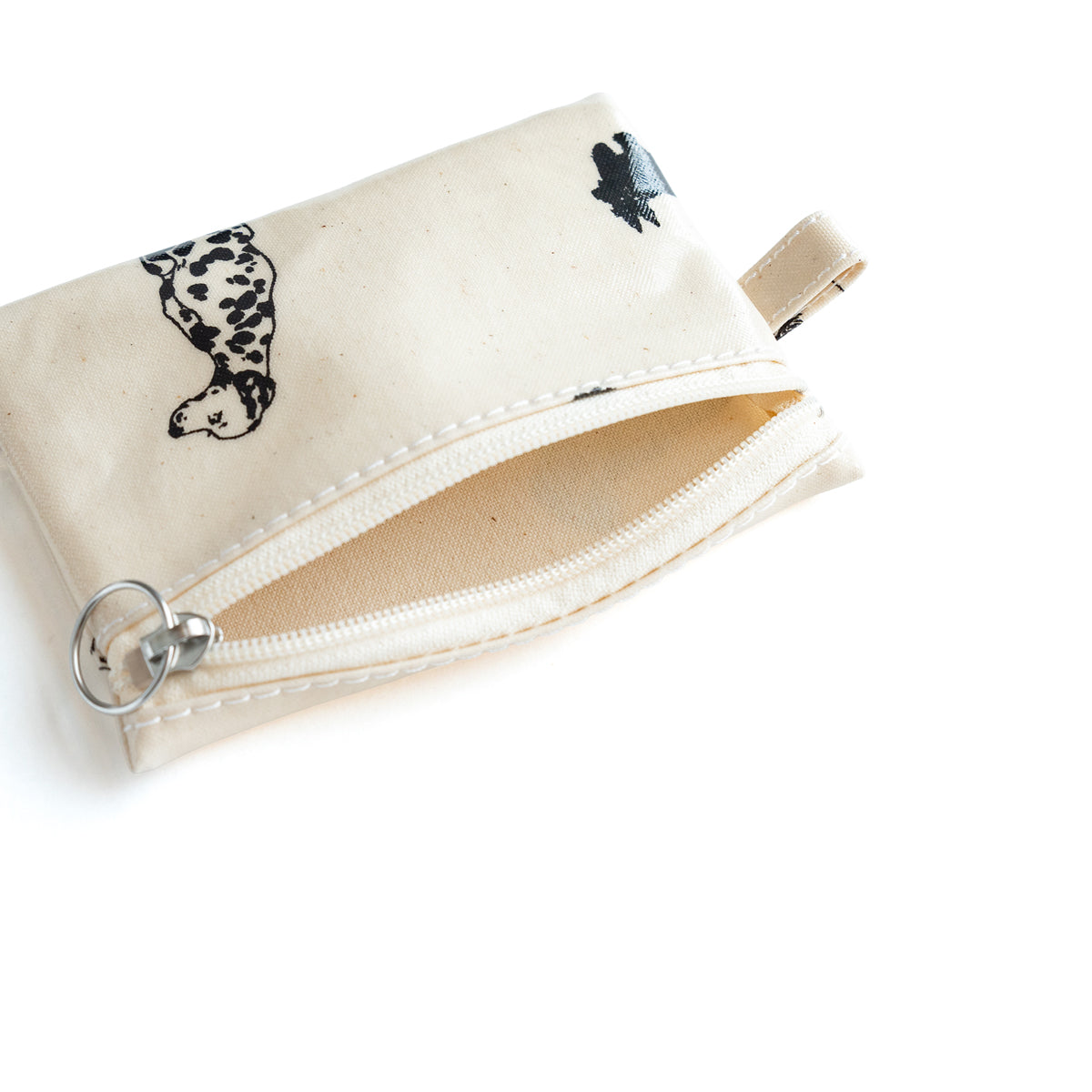 TEMBEA　FLAT POUCH SMALL -DOG PRINT