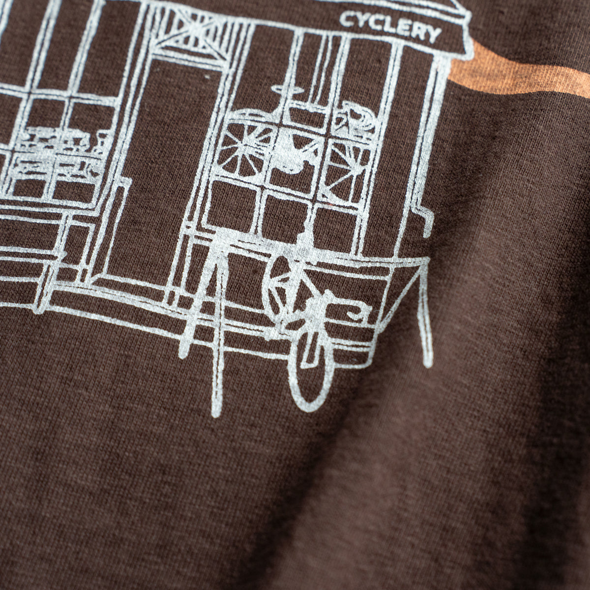 Americana × Friday  "AMERICANA CYCLERY" -Brown