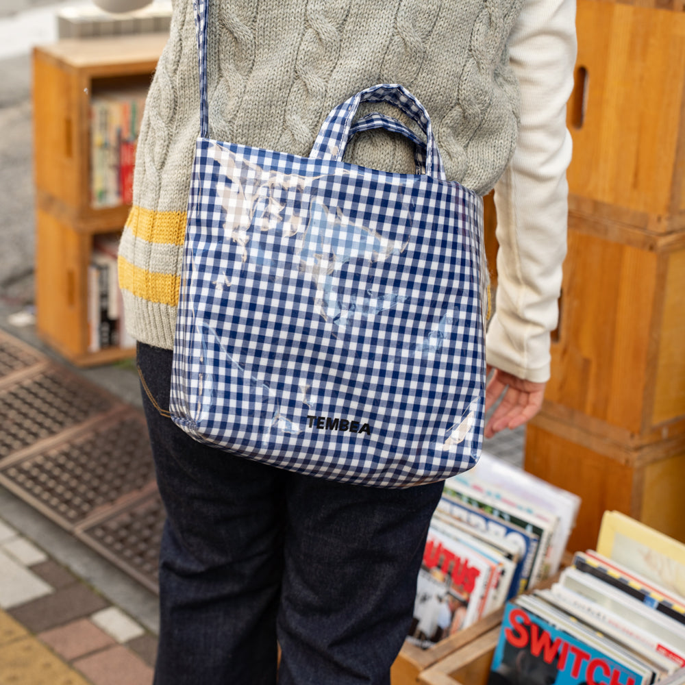 TEMBEA × Friday  SHOULDER BAG "GINGHAM NAVY"