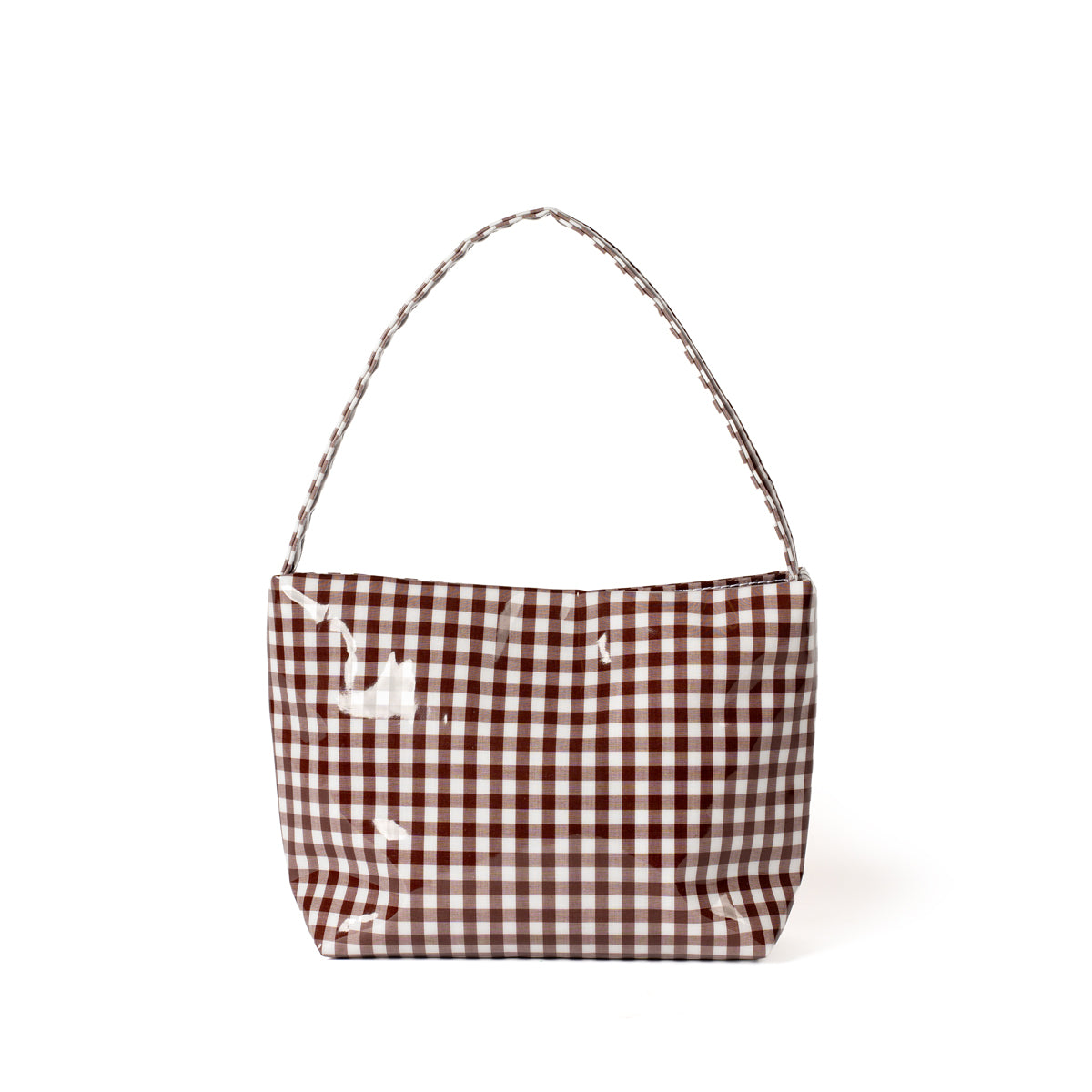 TEMBEA × Friday  SINGLE TOTE SHORT "GINGHAM BROWN"