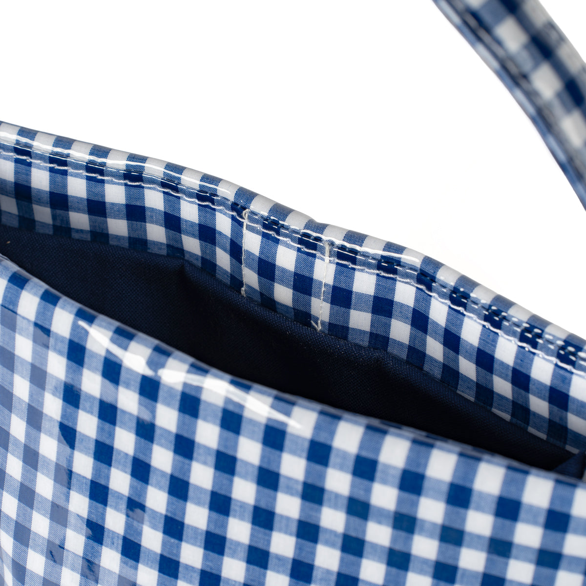 TEMBEA × Friday  SINGLE TOTE SHORT "GINGHAM NAVY"