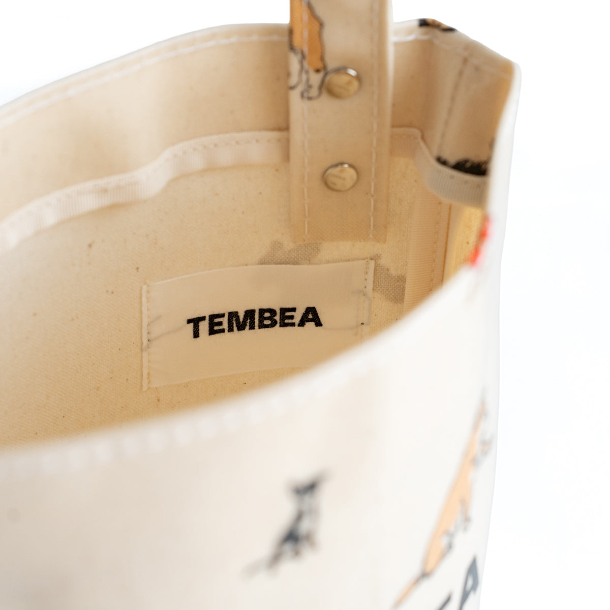 TEMBEA　BAGUETTE TOTE MINI -CLEAR "DOG"