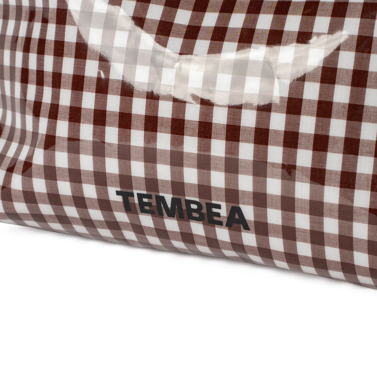 TEMBEA × Friday  SINGLE TOTE SHORT "GINGHAM BROWN"