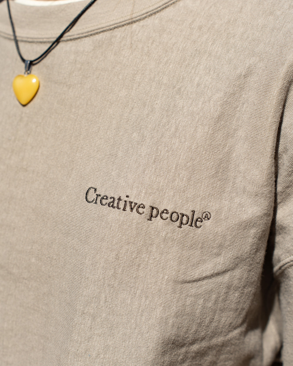 Americana  REVERSE WEAVE L/S Tee "Creative peaple"